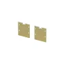 Комплект заглушек (для профиля 35x35) 2 шт., ALM-3535BT-BR-EC 642039 (Латунь) 642039 - фото