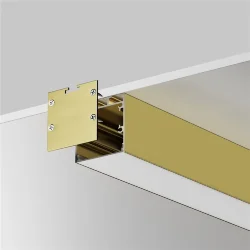 Комплект заглушек (для профиля 35x35) 2 шт., ALM-3535BT-BR-EC 642039 (Латунь) 642039