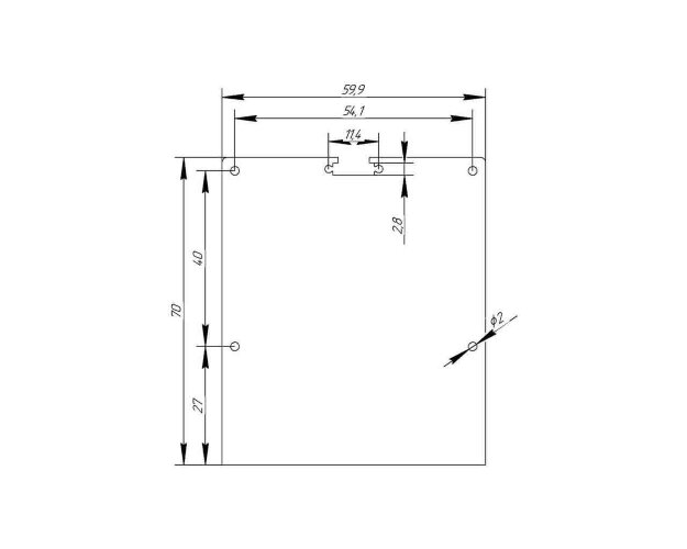 Заглушка металл 7060 сталь 1 мм - фото 2