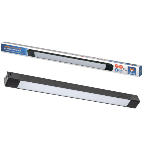 ULB-Q281 30W/4000K BLACK Светильник-прожектор светодиодный трековый. Линейный. 2500 Лм. Белый свет (4000К) Корпус черный. ТМ Volpe - фото