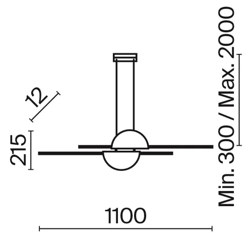 Подвесной светильник Skyline 4000K 26Вт (Черный) - фото 4
