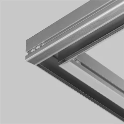 Угловой вертикальный соединитель для профиля, 2 шт в упаковке (Серебро)