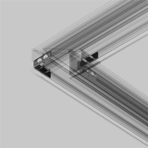 Угловой вертикальный соединитель для профиля, 2 шт в упаковке (Серебро) - фото 4