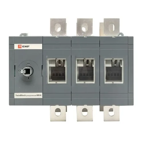 Рубильник 3п 630А реверсивный без рукоятки управления TwinBlock EKF tb-s-630-3p-rev - фото 2
