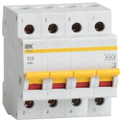 Выключатель нагрузки (мини-рубильник) 4п 63А ВН-32 KARAT IEK MNV10-4-063