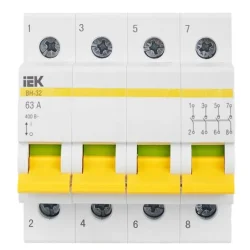 Выключатель нагрузки (мини-рубильник) 4п 63А ВН-32 KARAT IEK MNV10-4-063