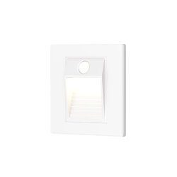 Светильник встраиваемый в стену c датчиком движения, IP 20, LED 3000, 1 Вт, белый, пластик, Denkirs DK1020-WH