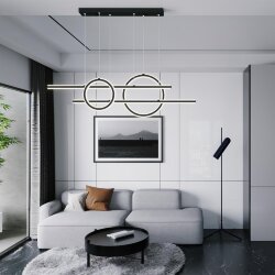 Светильник подвесной светодиодный диммируемый, в комплекте беспроводной пульт ДУ, длина провода 2м «Novotech» 359183, серия: ONDO - -