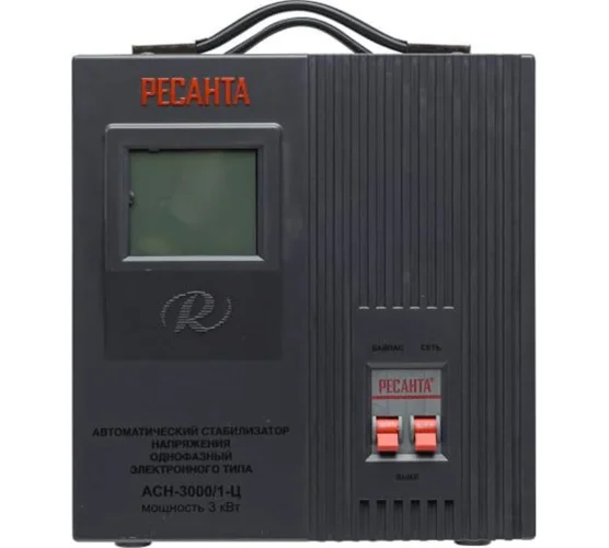 Стабилизатор напряжения АСН-3000/1-Ц 1ф 3кВт IP20 релейный Ресанта 63/6/5 - фото 3