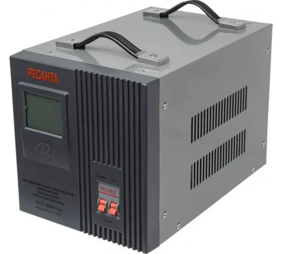 Стабилизатор напряжения АСН-3000/1-Ц 1ф 3кВт IP20 релейный Ресанта 63/6/5 - фото