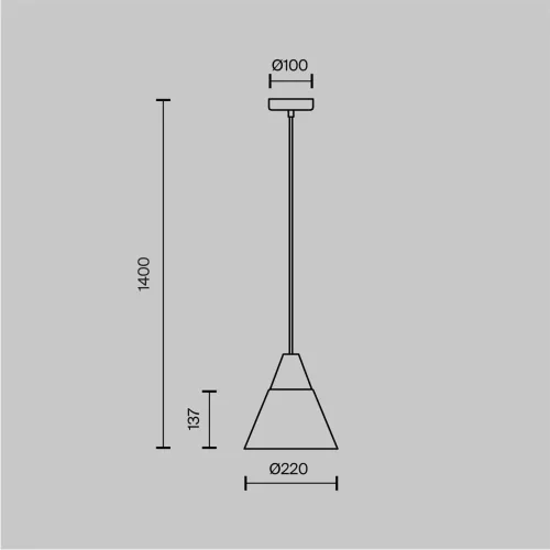 Подвесной светильник Bicones E27х1 60Вт (Белый) - фото 7