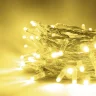 Гирлянда Нить с Колпачком 10м Шампань 220В, 100 LED, Провод Прозрачный ПВХ, IP65. Фото 3.