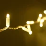 Гирлянда Нить с Колпачком 10м Шампань 220В, 100 LED, Провод Прозрачный ПВХ, IP65. Фото 5.