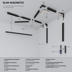 Slim Magnetic L02 Трековый светильник 30W 3000K (черный) 85034/01 85034/01 (067375)