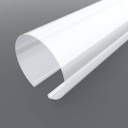 Рассеиватель поликарбонатный для профиля трубчатый LC-LRM-M90-2 матовый