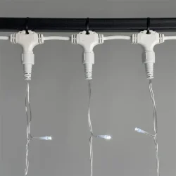 Гирлянда Занавес 2 x 3 м Белый 220В, 600 LED, Провод Прозрачный ПВХ, IP54