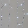 Гирлянда Занавес 2 x 3 м Белый 220В, 600 LED, Провод Прозрачный ПВХ, IP54. Фото 4.