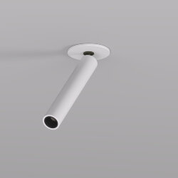 Поворотный встраиваемый светильник SPACE со светодиодом H138mm d23mm 220V 8W 38° 4000К IP20 белый/черный алюминий, Denkirs DK2517-WB