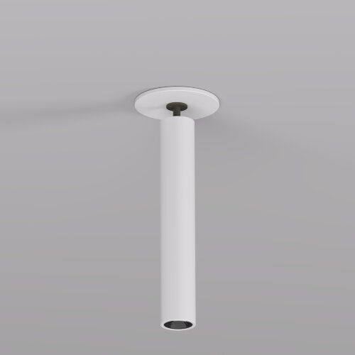 DK2517-WB Поворотный встраиваемый светильник SPACE со светодиодом H138mm d23mm 220V 8W 38° 4000К IP20 белый/черный алюминий. Фото 3