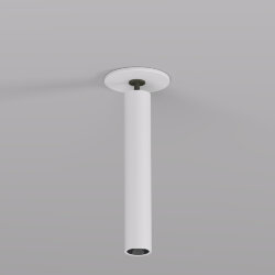 Поворотный встраиваемый светильник SPACE со светодиодом H138mm d23mm 220V 8W 38° 4000К IP20 белый/черный алюминий, Denkirs DK2517-WB