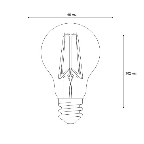 LED-A60-10W-4000K-E27-CL-DIM GLA01TR Лампа светодиодная диммируемая, Форма А, прозрачная, Серия Air, Белый свет 4000K. - фото 4
