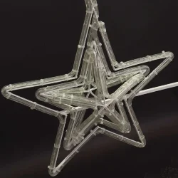 Светодиодная Консоль «Звезда с Российским Флагом» 60 х 200 см, Триколор, 220В