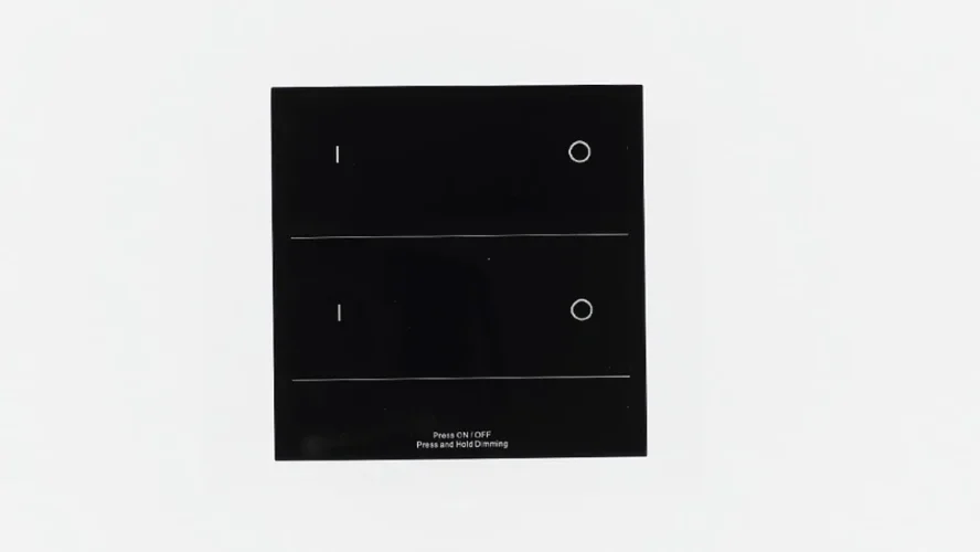 Сенсорная панель T16-2 Black IC20 (220V, DIM, 2 zone, DMX512, RF 2.4GHz) - фото I