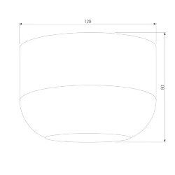 Светильник потолочный светодиодный 15W 4000K чёрный 25046/LED (064198)