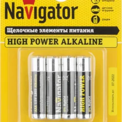 Элемент питания алкалиновый AAA/LR03 94 751 NBT-NE-LR03-BP4 (блист.4шт) Navigator 94751