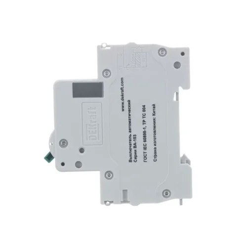 Выключатель автоматический модульный 1п C 6А 6кА ВА-103 DEKraft 12269DEK - фото 2