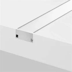 Алюминиевый профиль встраиваемый в пол ALM-1908-S-2M (Серебро)