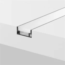 Алюминиевый профиль встраиваемый в пол ALM-1908-S-2M (Серебро)