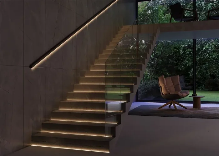 Алюминиевый профиль встраиваемый в пол ALM-1908-S-2M (Серебро) - фото 7