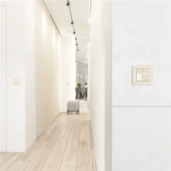 Выключатель двухклавишный проходной (айвори акрил) W1122043