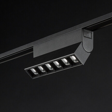 'Светильник трековый SLIM, 48В 10W черный 2700-6000К, DL-SLIM-FLBL-10-CCT. Фото 4