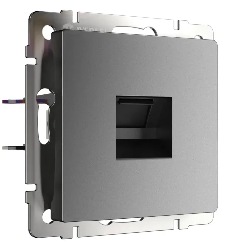 Розетка Ethernet RJ-45 (графит матовый) W1181064 - фото
