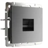 Розетка Ethernet RJ-45 (графит матовый) W1181064 - фото