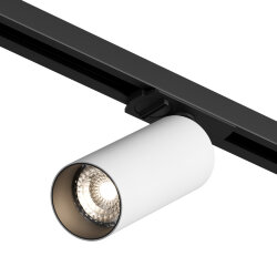 Трековый светильник IP 20, 15 Вт, GU10, черный с белым, алюминий, Denkirs DK6060-BW+BK
