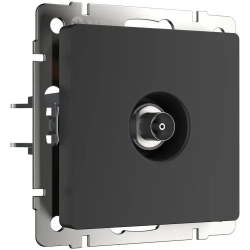 ТВ-розетка оконечная (черный матовый) W1183008 - фото