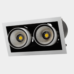 'Светильник светодиодный потолочный встраиваемый поворотно-выдвижной, серия SPL, Ч/Б, 25Вт, IP20, Теплый белый (3000К), SPL-SQ2-25-WW 003440