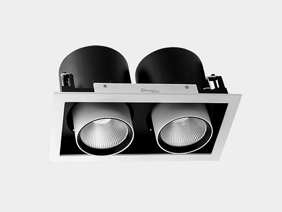 'Светильник светодиодный потолочный встраиваемый поворотно-выдвижной, серия SPL, Ч/Б, 25Вт, IP20, Теплый белый (3000К), SPL-SQ2-25-WW. Фото 5