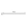 ULI-Q150 18W-4000K IP40 WHITE Светильник линейный светодиодный аналог Т5, 220В, с выключателем, Кабель и крепление в-к, Белый свет 4000K, Корпус белый, TM Volpe - фото 7