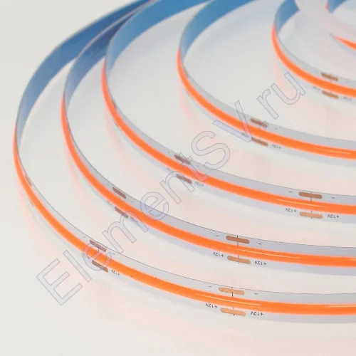 Светодиодная лента COB, 336 chip/m, red, 12V, IP20, A235 - фото 2.