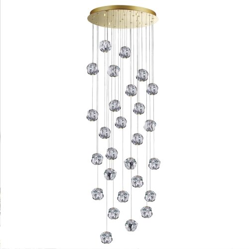 Люстра каскадная «ODEON LIGHT» 5085/120L, серия: JEMSTONE (крепление на планке). Фото 1.