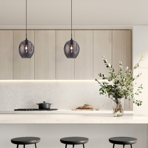 Подвесной светильник со стеклянным плафоном - Фото 4