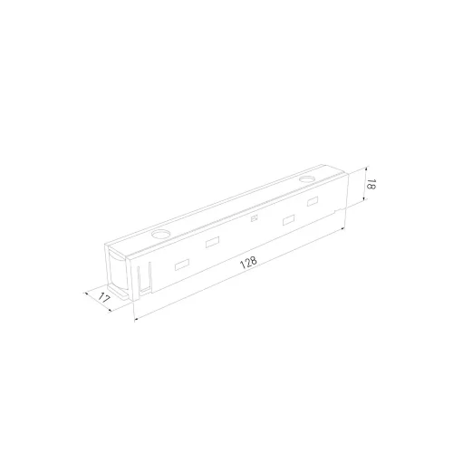Slim Magnetic Прямой коннектор белый 95135/00 95135/00 - фото 3