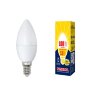 LED-C37-11W-WW-E14-FR-NR Лампа светодиодная, Форма свеча, матовая, Серия Norma, Теплый белый свет 3000K, Картон - фото 1
