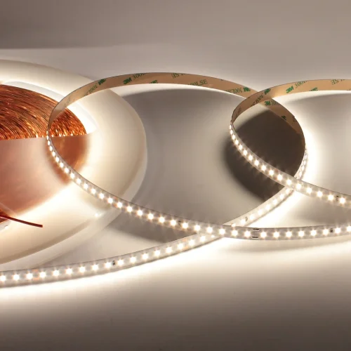 Светодиодная лента Premium class 2835, 120led/m, warm white, 48V, 30m, IP20, CRI>90, A482 - фото I