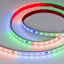 Светодиодная лента герметичная SPI-Р-ВА120-14mm 24V RGBW-Day-РХ6-ВРТ (16 W/m, IP66, 5060/2835, 5m) (Arlight, бегущий огонь) 040623