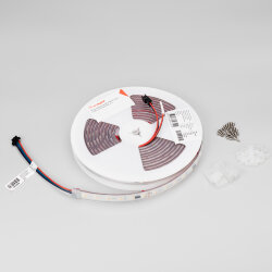 Светодиодная лента герметичная SPI-Р-ВА120-14mm 24V RGBW-Day-РХ6-ВРТ (16 W/m, IP66, 5060/2835, 5m) (Arlight, бегущий огонь) 040623